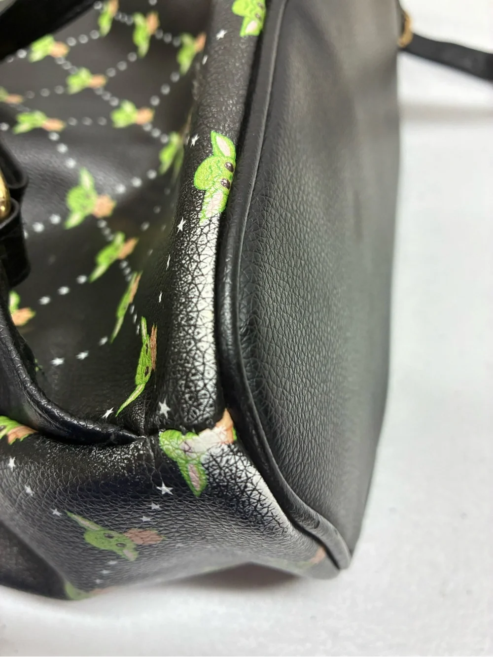 Star Wars Yoda backpack black medium sized school work travel on the go